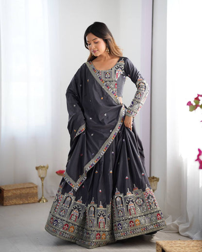 Vihana Natural Crep silk Lehenga choli