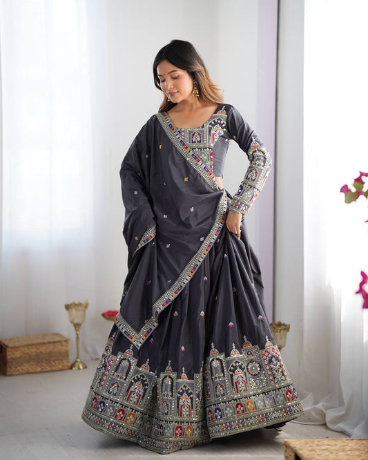 Vihana Natural Crep silk Lehenga choli