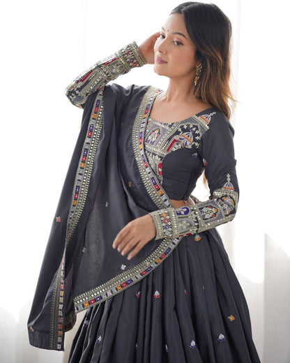 Vihana Natural Crep silk Lehenga choli