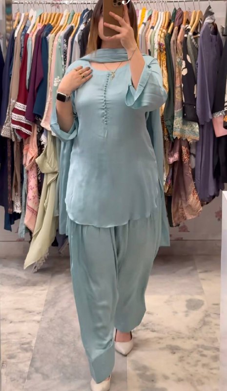 Timeless Grace: Plain Farshi Salwar Sets in Luxe Shades