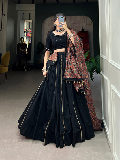 Preksha beautifully printed pure cotton lehenga choli