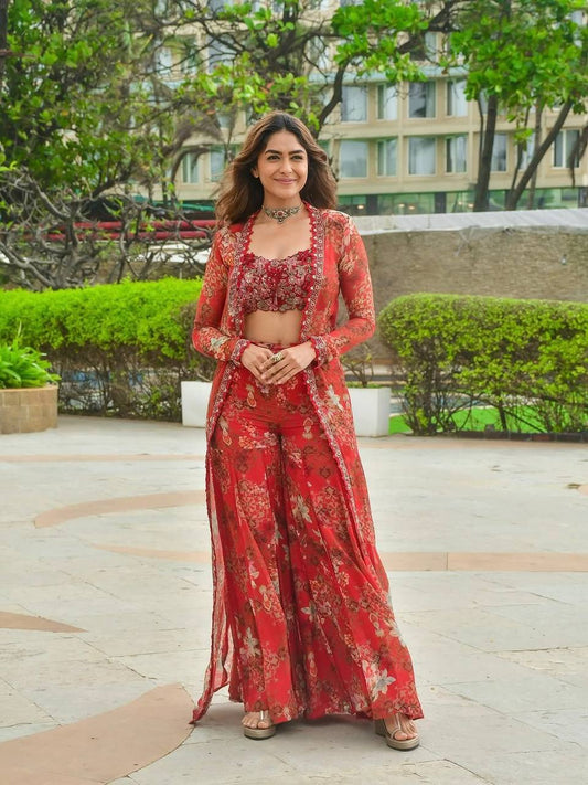 Mehak in Bloom A Floral Dream Unfolded Shrug Set