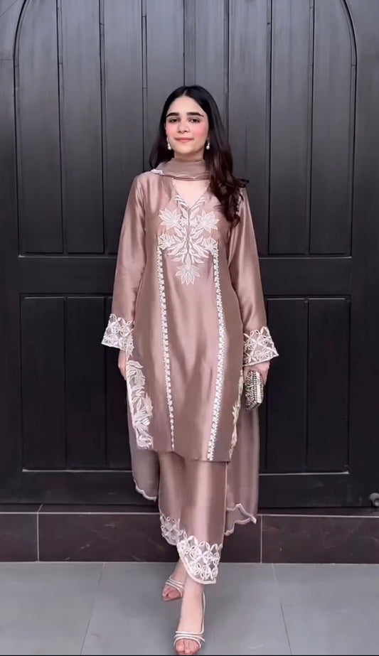 Pearl Blush Embroidered Set