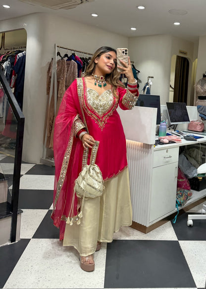 Bandagi Designer 3 Piece Plazzo Set