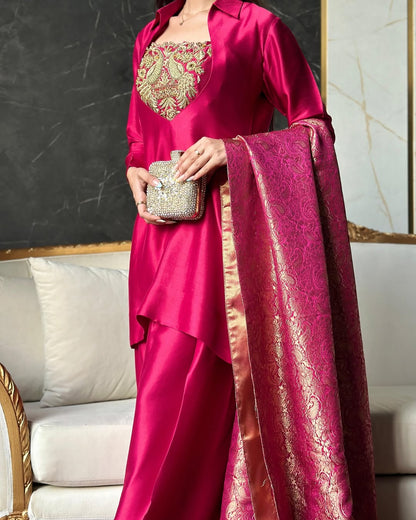 Meher Designer Bits Hand Work Sharara Suit
