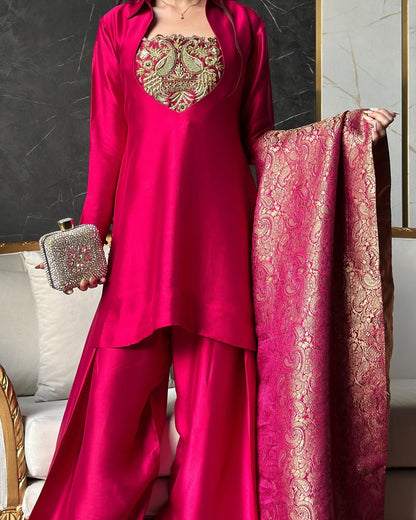 Meher Designer Bits Hand Work Sharara Suit