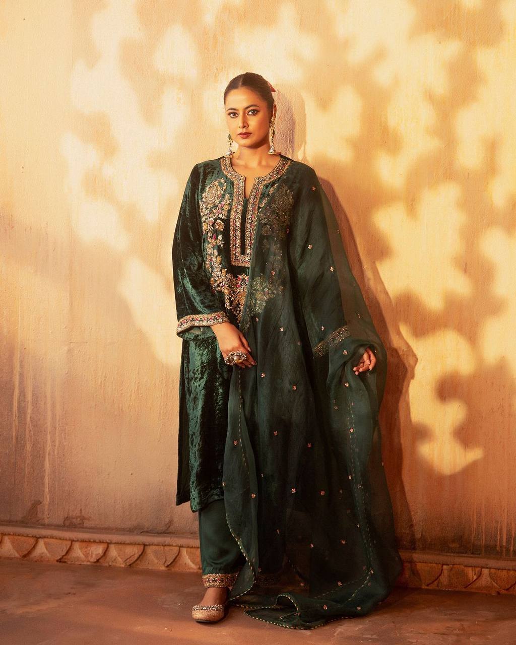 Fatima Heavy Embroidery Sequence Work Pakistani Suit