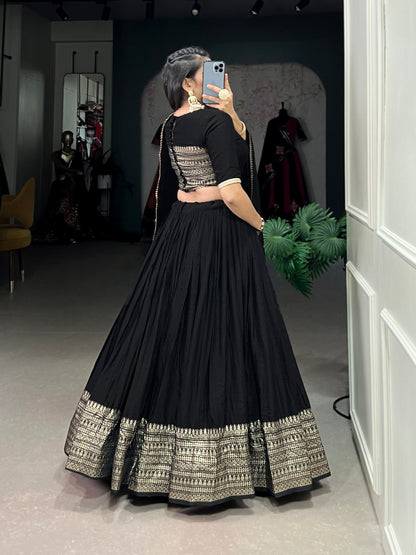 Royal Threads Pure Chanderi  Lehengha Choli