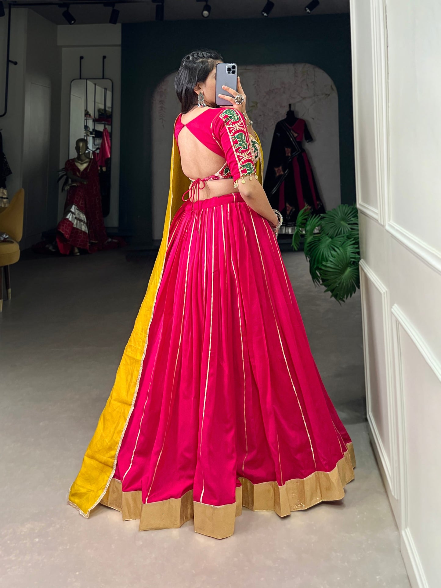 Advika Zari Line Gota Patti Lehengha Choli