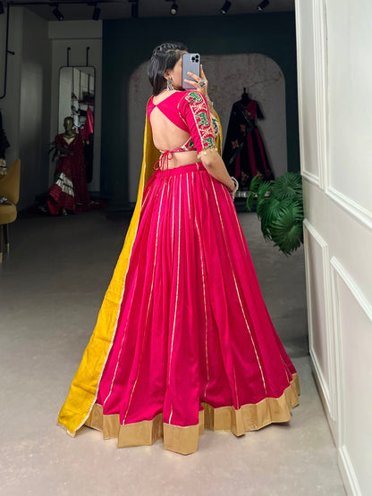 Advika Zari Line Gota Patti Lehengha Choli