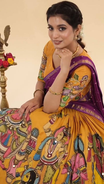 Beautiful Designer kalamkari print Lehenga Choli