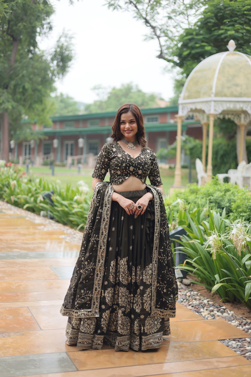 Royal Charm  Rangoli Silk Lehenga Choli