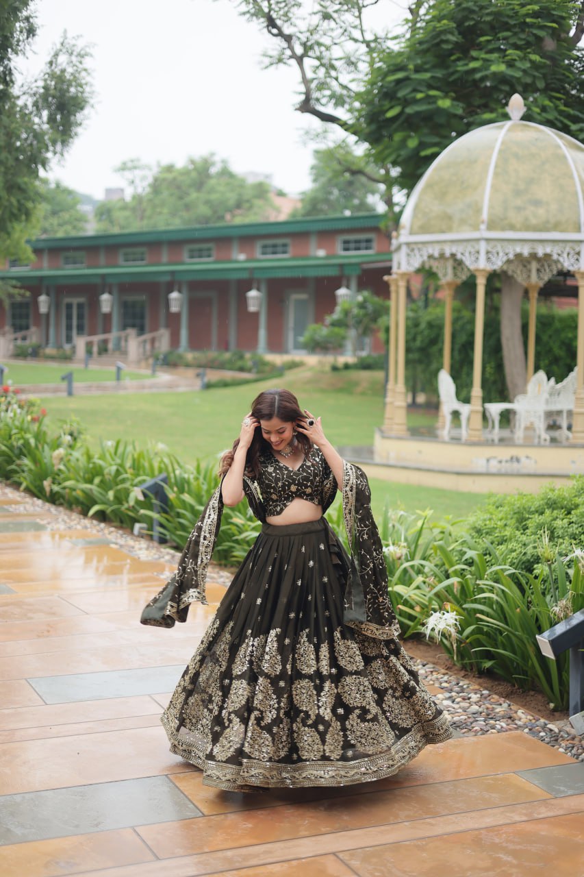 Royal Charm  Rangoli Silk Lehenga Choli