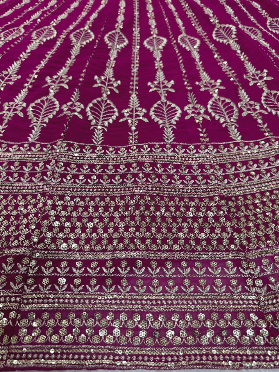 Niyati Foux Gorgette Lehenga Choli