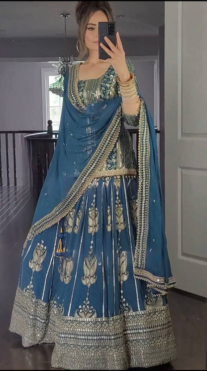 Madhuri Heavy Faux Georgette Lehenga