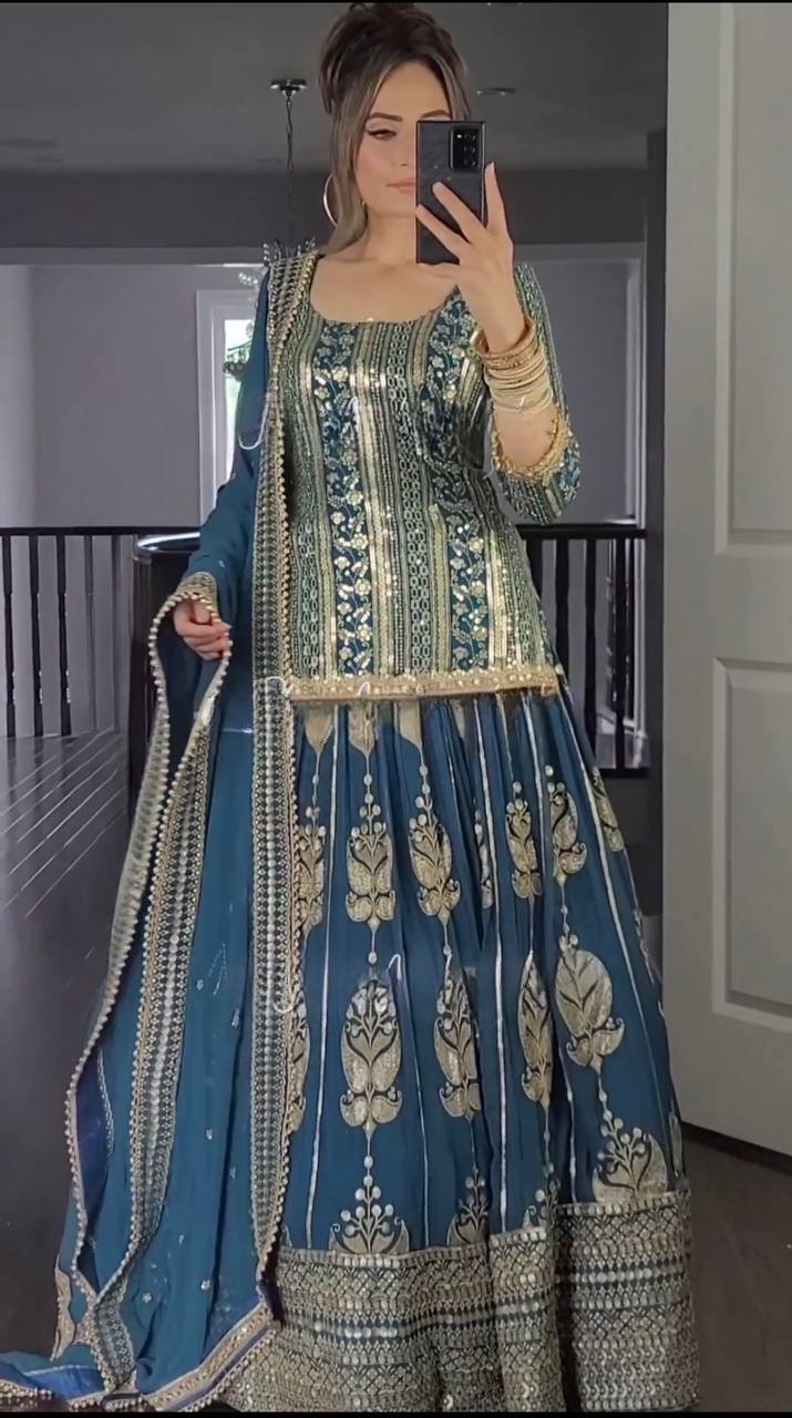 Madhuri Heavy Faux Georgette Lehenga