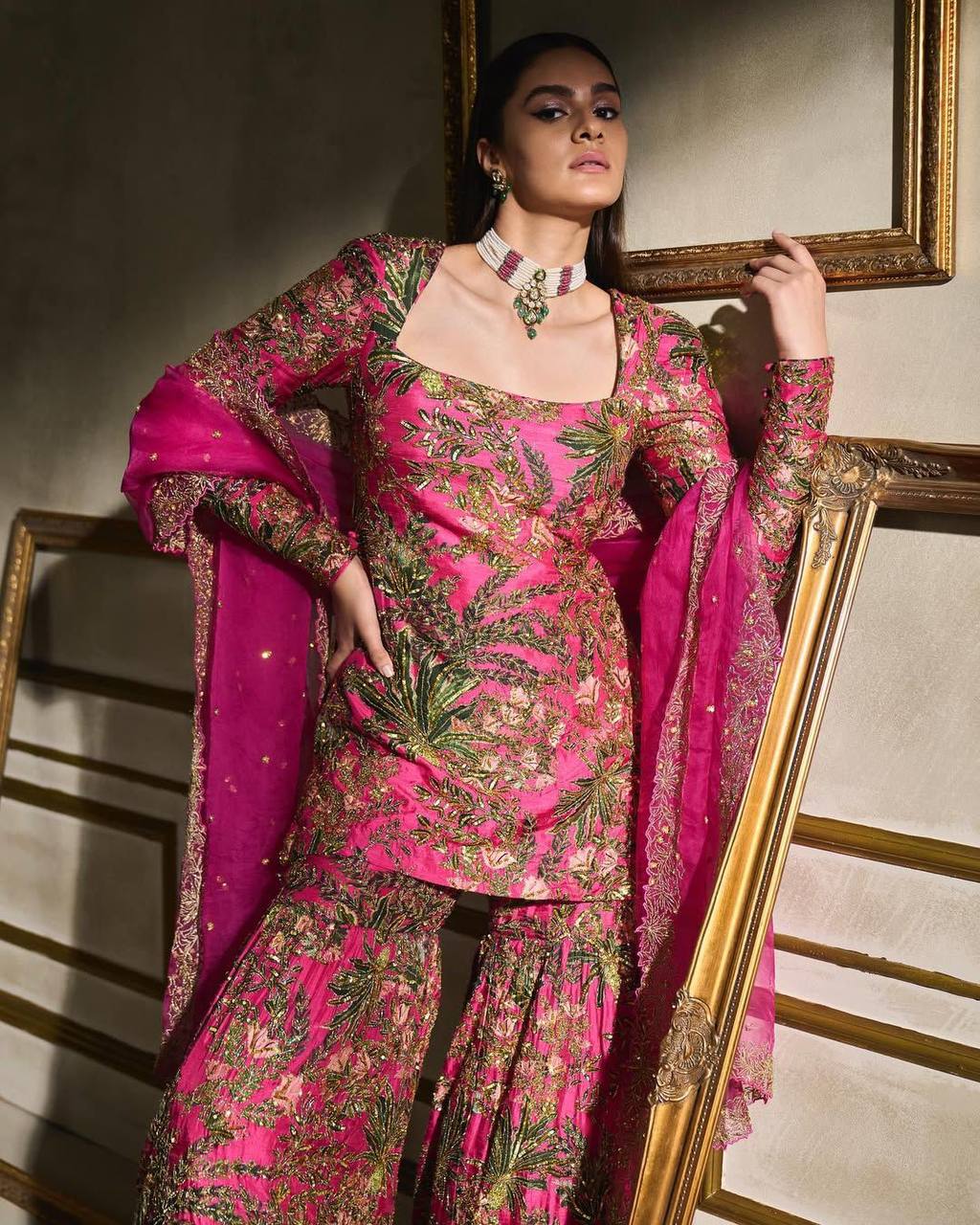 Kritika In Our Jungle Print Gharara Set