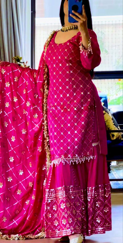 Royal Radiance  Luxe Sharara Set