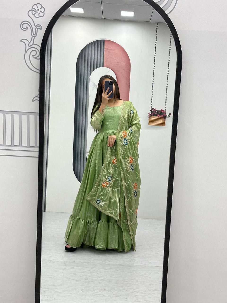 Zeel Designner Festival Embroidered Gown