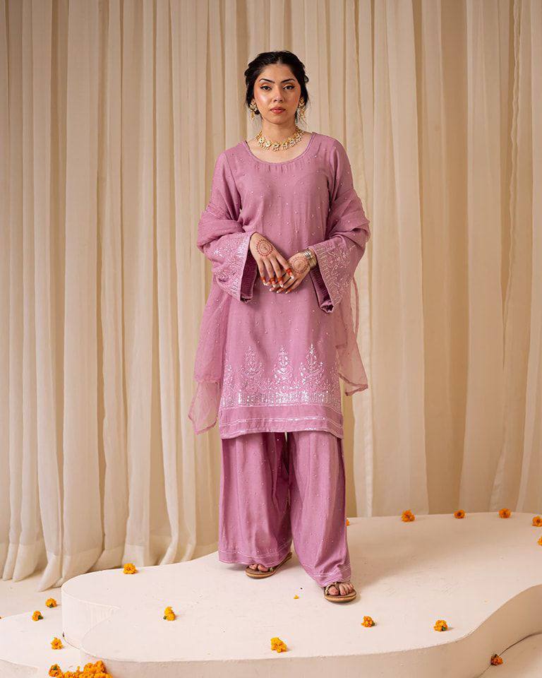 Where Pastel Dreams Meet Traditional Silhouettes