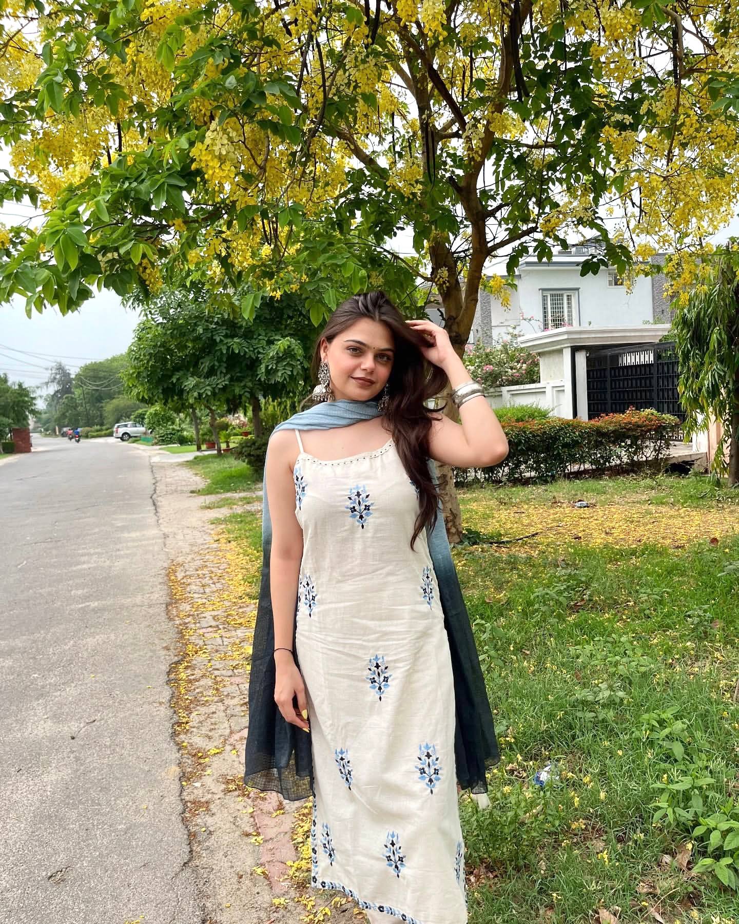 Elegance Woven in Blue & Ivory