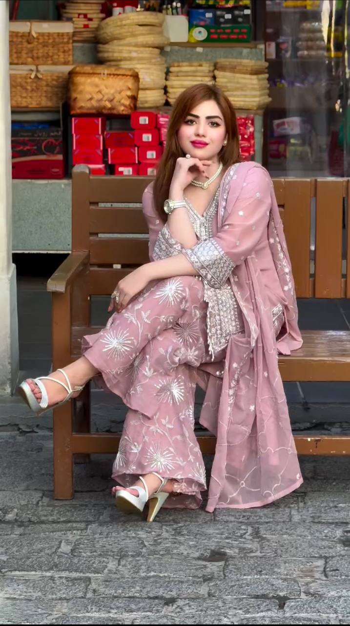 Sunehri Sitara: A Golden Glow in Ornate Sharara Attire