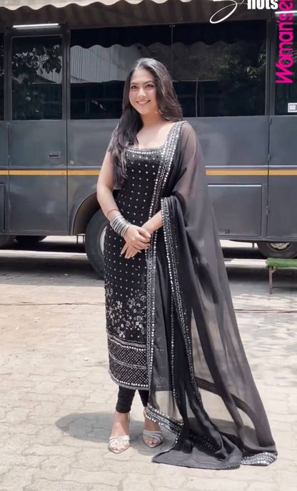 Reem's Regal Black Suit Set