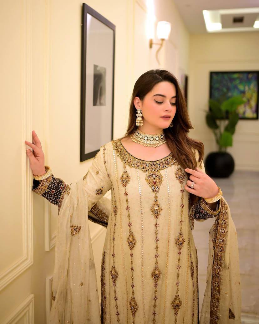 Perfect For Making A Statement At Festive Occasions Georgette Suit Set