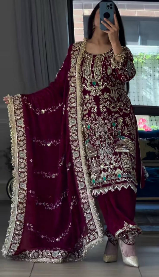 Naazneen Drip Natural Crep Dhoti Styles Patiyala