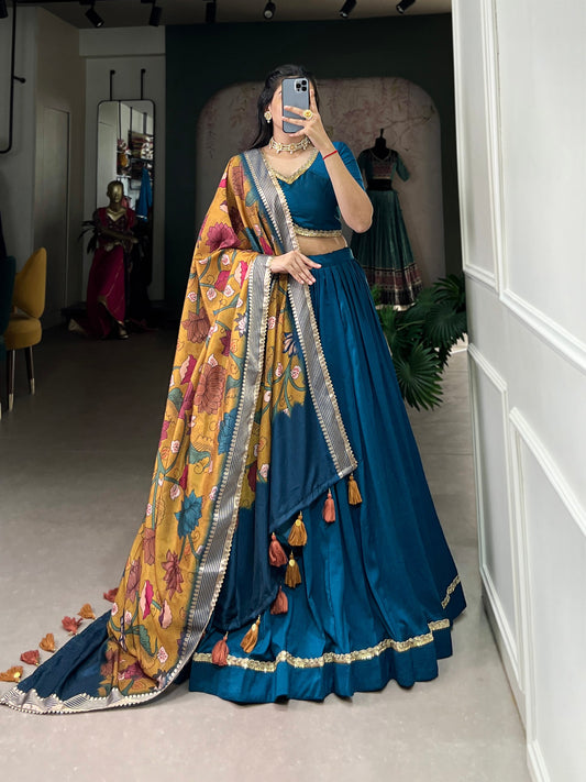 Modernity And Tradition Chinon Silk Lehenga Choli