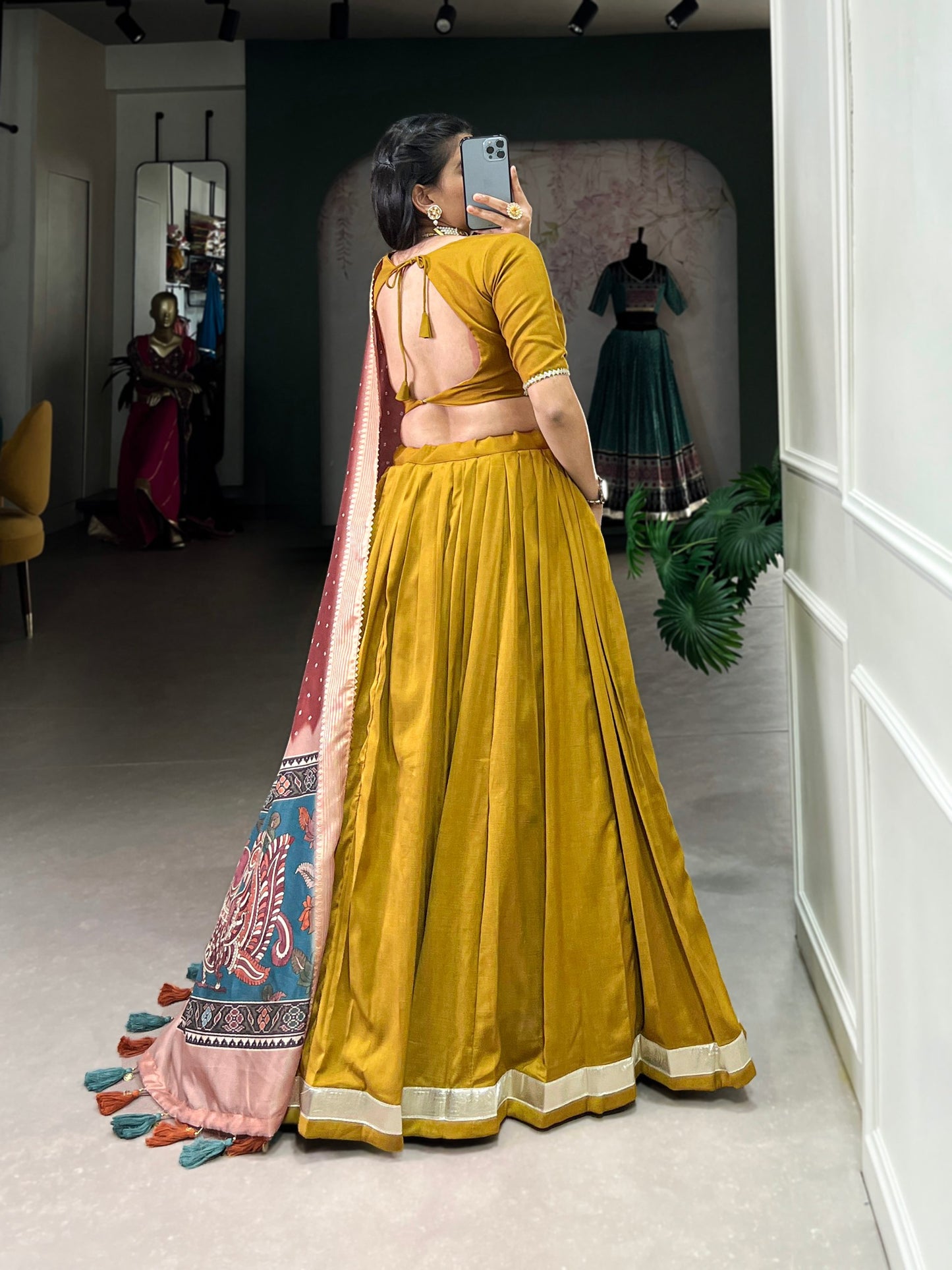 Modernity And Tradition Chinon Silk Lehenga Choli