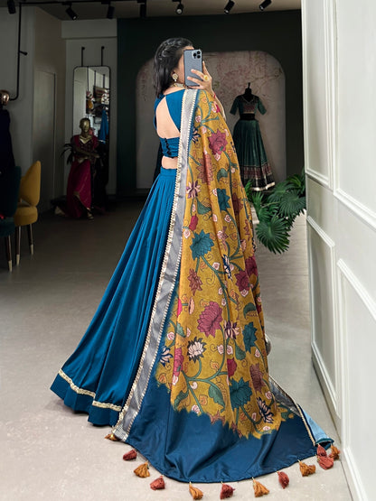 Modernity And Tradition Chinon Silk Lehenga Choli