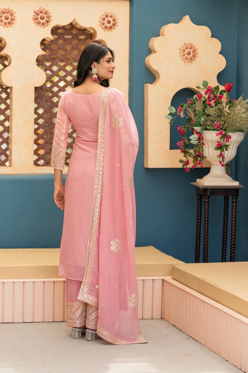 Paakhi Heavy Star Georgette Suit Set