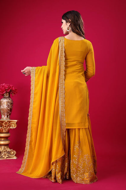 Roshan Raunak Partywear Sharara Suit