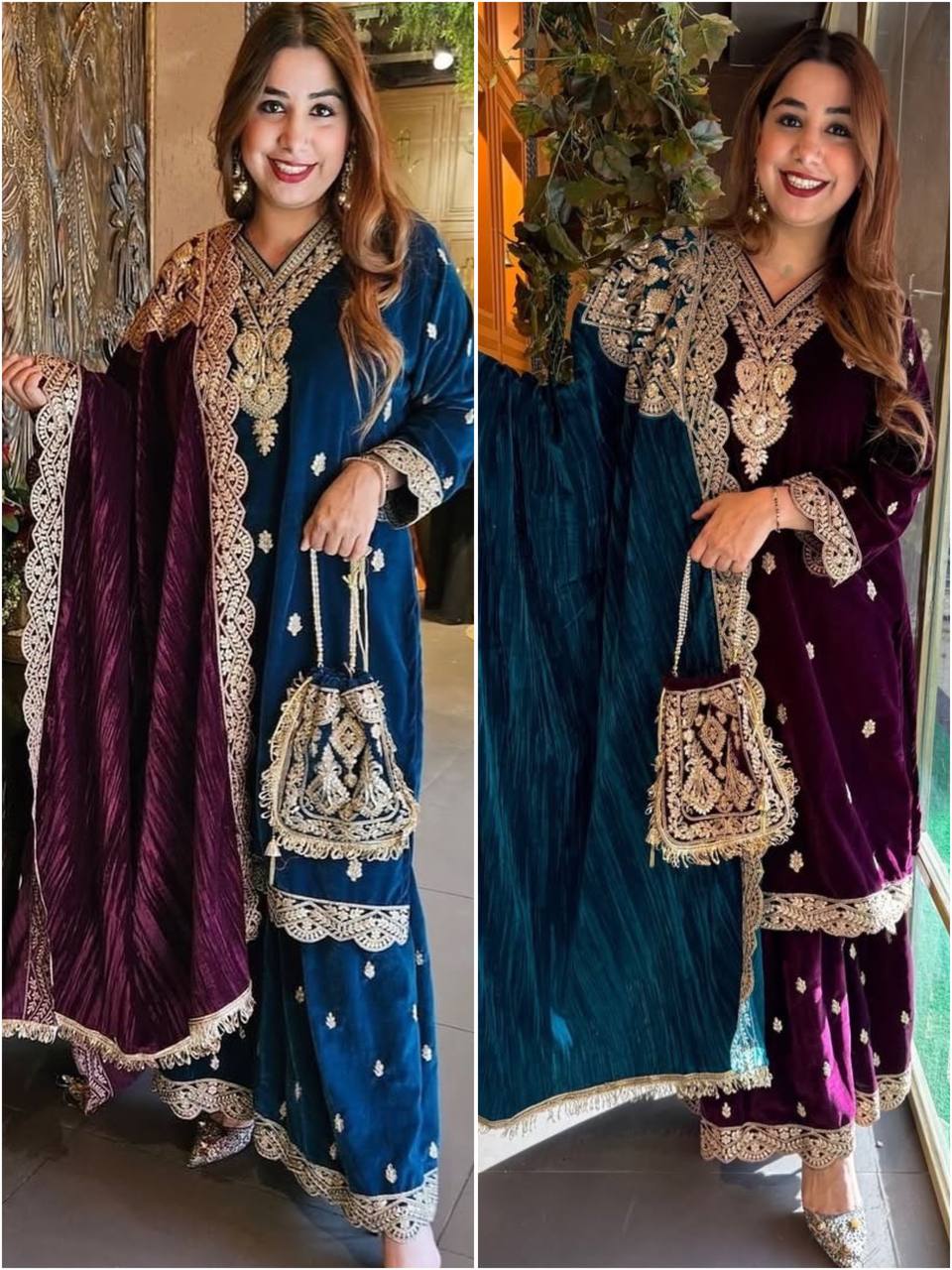 Designer Party Wear Top-Dupatta and Bottom Set