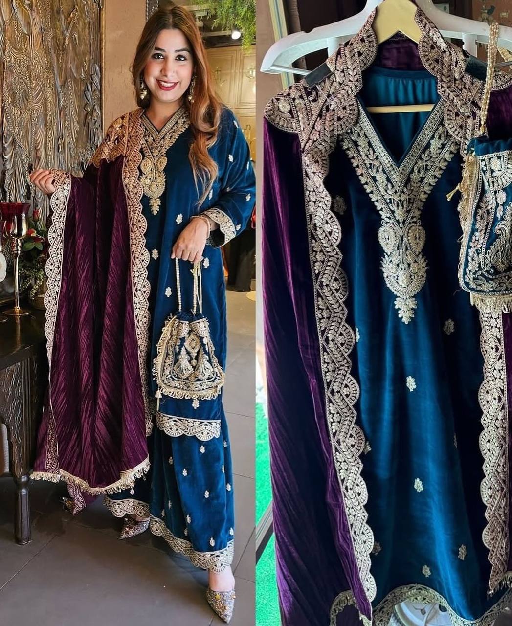 Designer Party Wear Top-Dupatta and Bottom Set