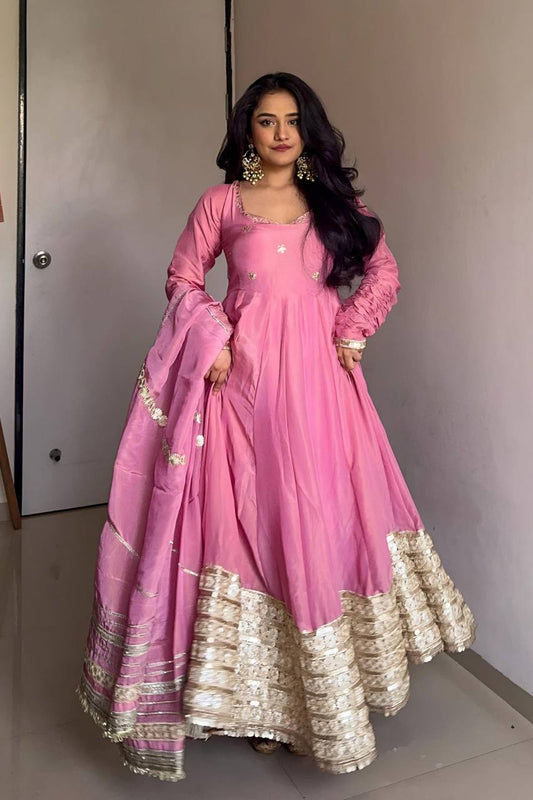 Pink Pari Dream Premium Anarkali Suit Set