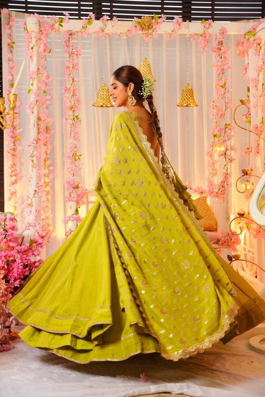 Angel Yellow Beautiful Designer Gown