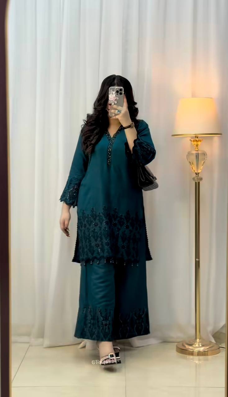 Nysa Designer Vichitra Silk Top Bottom And Dupatta Set