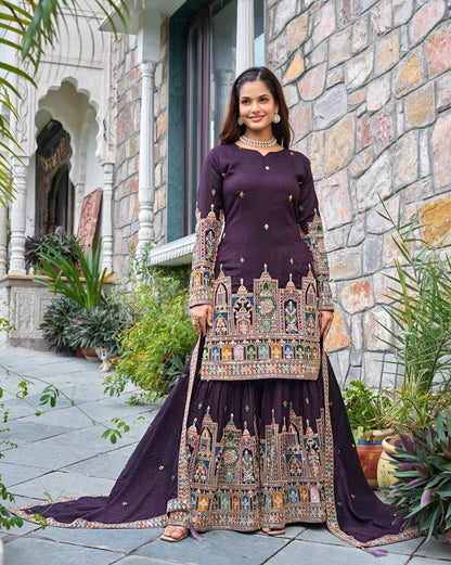 Flora Flaire Chinnon Silk Party Wear Suit