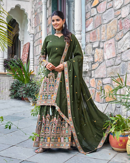 Flora Flaire Chinnon Silk Party Wear Suit