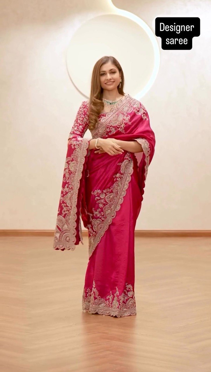 Prity Vichitra Silk  Beautiful Designer Saree