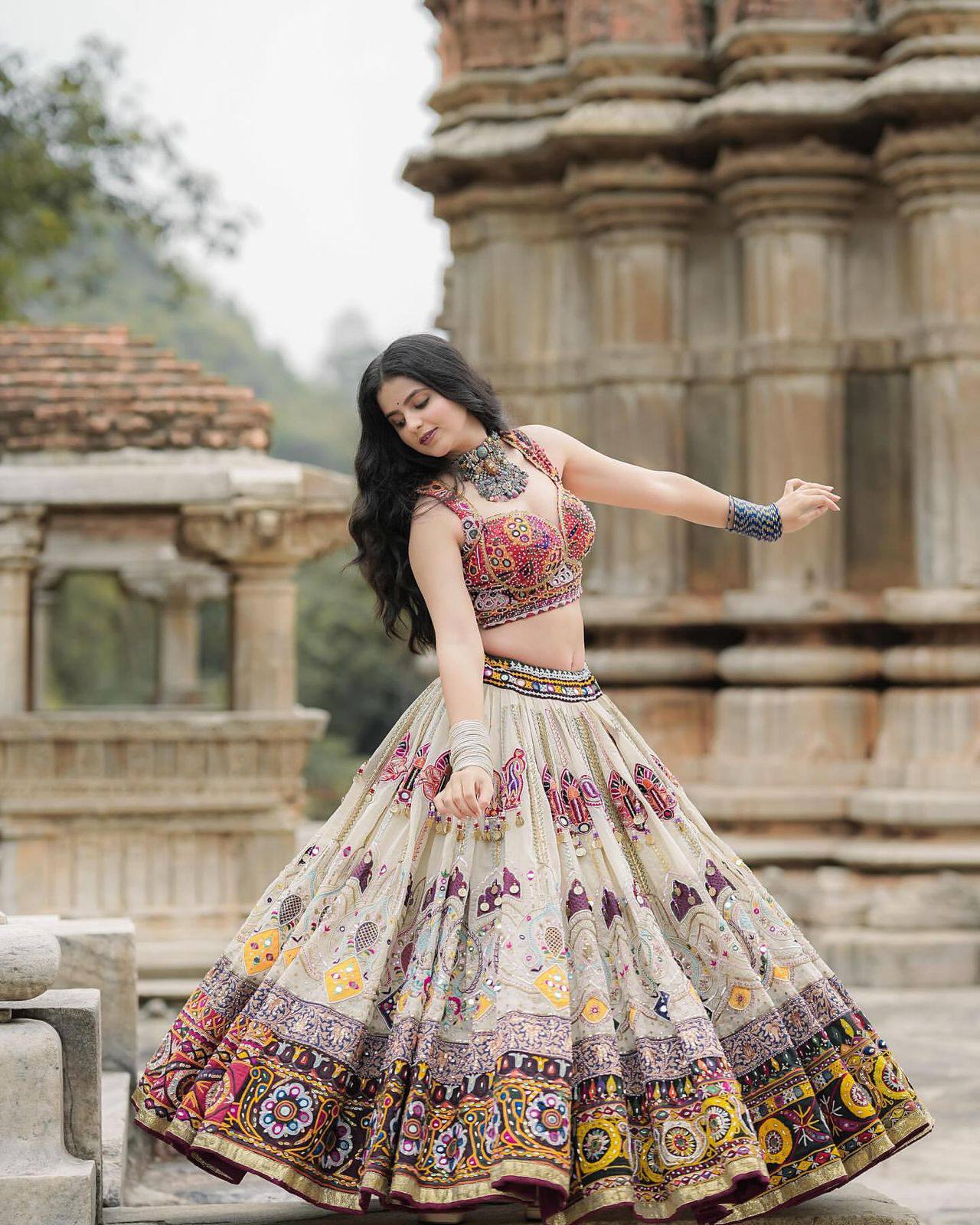 Navraas Couture Mirror Tales of Tradition Navratri Special Chaniya Choli