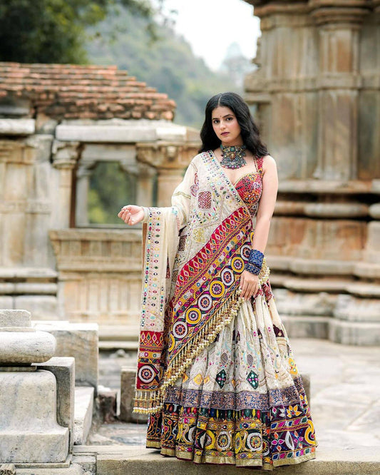 Navraas Couture Mirror Tales of Tradition Navratri Special Chaniya Choli
