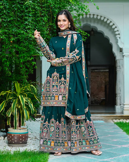 Flora Flaire Chinnon Silk Party Wear Suit