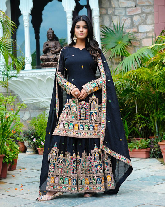 Flora Flaire Chinnon Silk Party Wear Suit