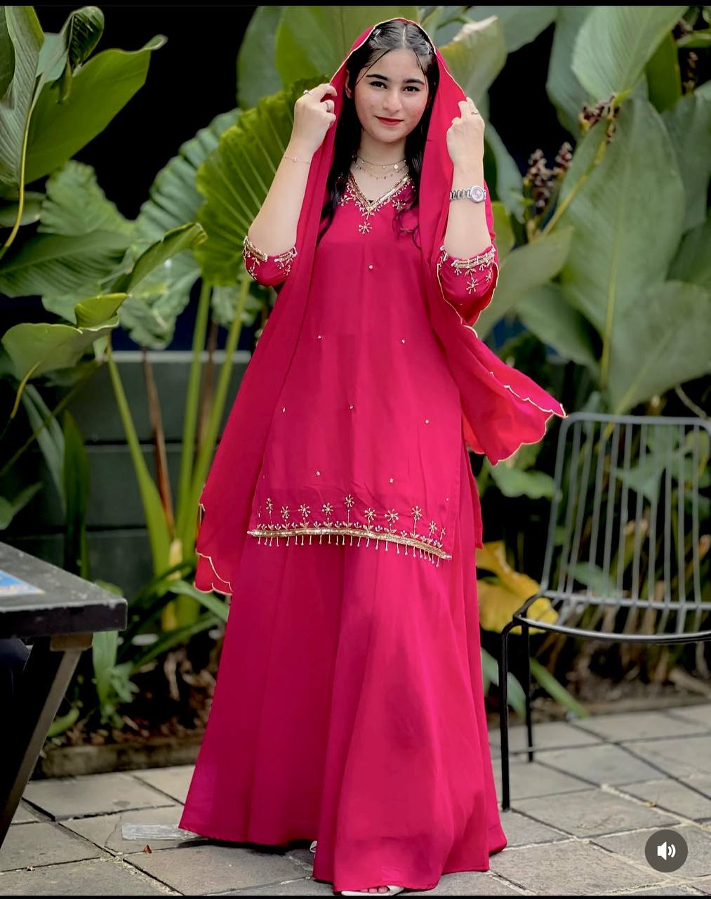 Vartika Designer Fency Moti Less Work Sharara