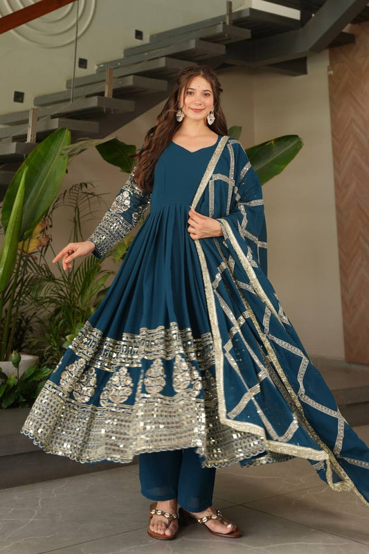 Divine Mulberry Charm New Designer Party Wear Sharara Suit