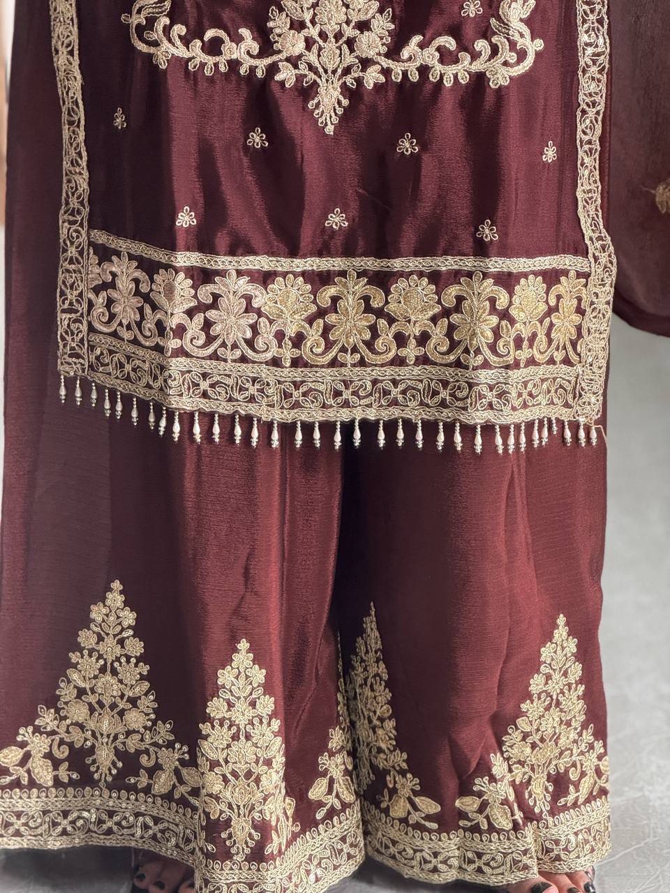 Roshani Attractive Party Wear Chinon Silk Pair