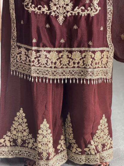 Roshani Attractive Party Wear Chinon Silk Pair